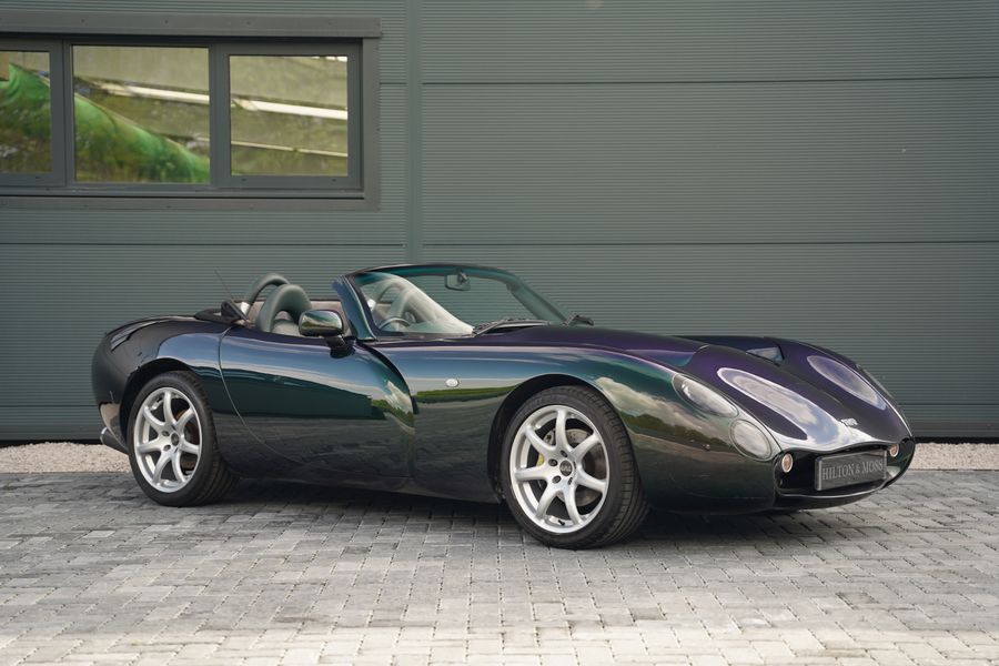 2005 TVR Tuscan Convertible car for sale on website designed and built by racecar